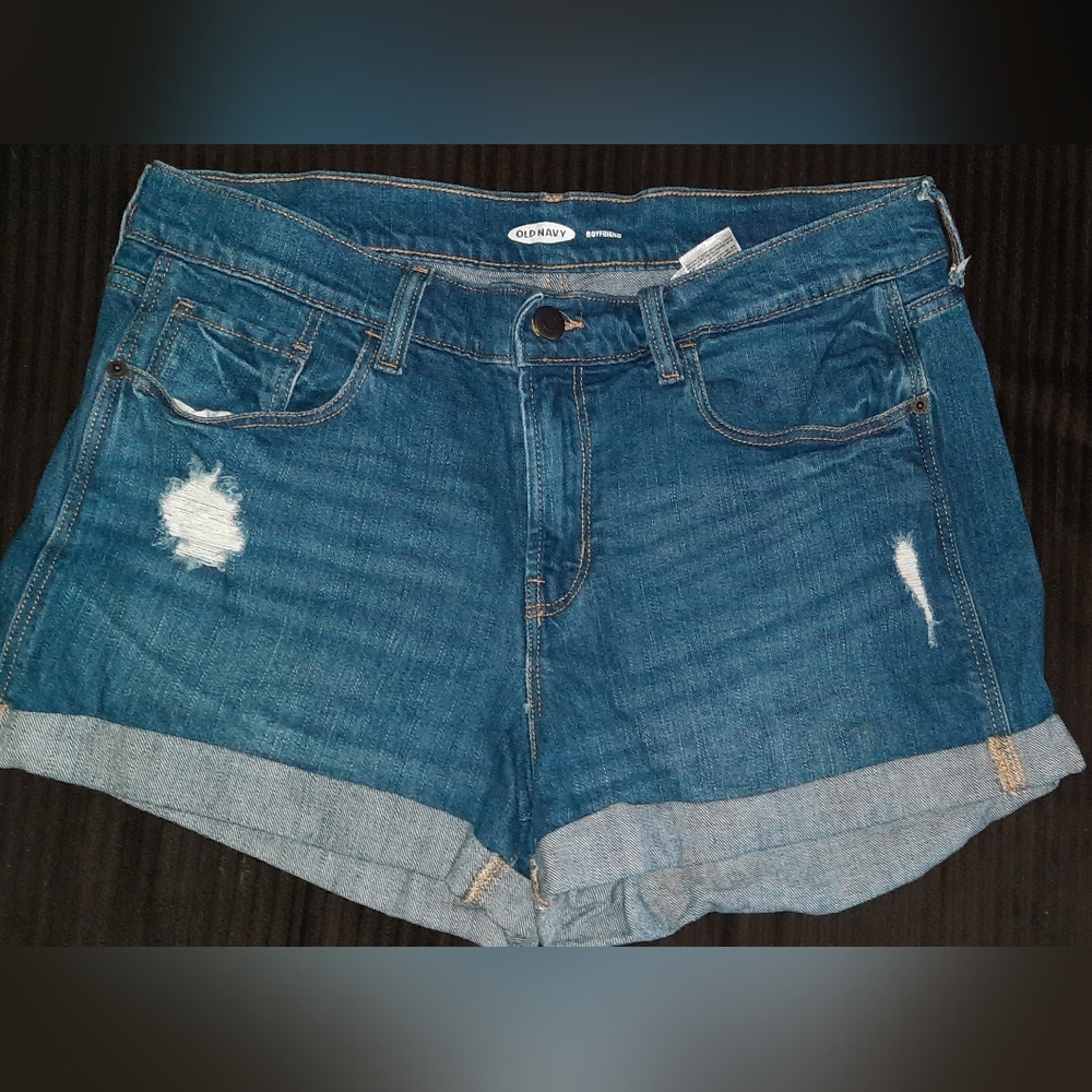 Old Navy Women's Distressed Blue Jean Shorts